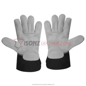 Guantes DE TRABAJO DE SEGURIDAD DE CUERO dividido duraderos a precio barato con protección antigolpes y anticortes - Product Image 2