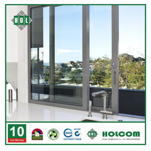 Customized residential aluminum <b>sliding</b> window Thermal Bridge Aluminum with LowE Double Glass heat insulation sound proof - Product Image 4