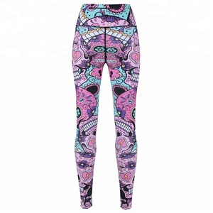 SHEMAX FITNESS ADULTOS MONTAJE GIMNASIO PANTALONES Leggings sublimados para entrenamiento de gimnasio - Product Image 2