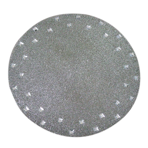 Manteles individuales con cuentas plateadas, manteles decorativos resistentes al calor de alta calidad, diseño personalizado nuevo a la moda - Product Image 1