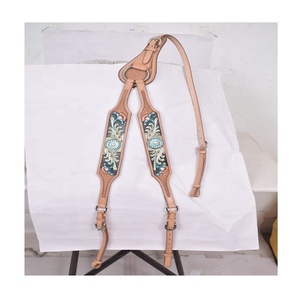 Ensemble de tack de cheval occidental en cuir usiné de qualité supérieure Headstall et cuirasse de cheval directement du fournisseur pour les selles occidentales - Product Image 2