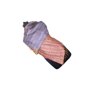 Kantha Work <b>Silk</b> Handmade Vintage Style <b>Scarf</b> Trendy Design for Girls SC1207 <b>Scarves</b> Vintage Kantha Hand Stitched Cotton Allover - Product Image 1