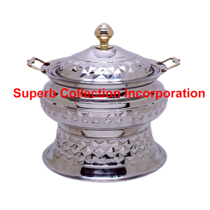 จานสแตนเลสทรงกลมนูนสำหรับโรงแรม - Product Image 2