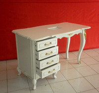 Meuble professionnel mongol blanc, 4 tiroirs, meuble de Salon, manucure, blanc, style Baroque