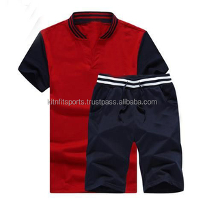 ชุดวอร์มแฟชั่นฤดูร้อนสำหรับผู้ชายชุดเสื้อยืดกางเกงขาสั้นชุด2ชิ้นลำลองแนวสตรีทสูทขนาดใหญ่สำหรับผู้ชาย - Product Image 5