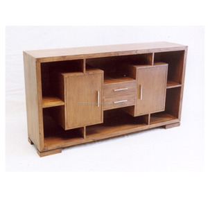 Consola de sala de estar de diseño minimalista de madera maciza para muebles de comedor de hogar o apartamento - Product Image 1