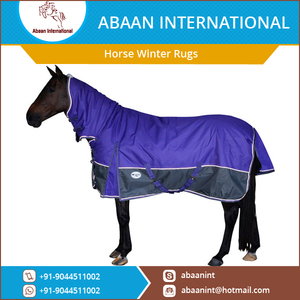 Couverture d'hiver pour cheval avec col intégré, logo personnalisé, 1200D, 300 GSM, vente en gros - Product Image 2