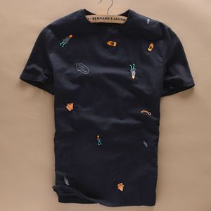 2025 muestra gratis de gama alta 100% Camiseta de algodón tela de doble cara 180 GSM Baggy Jersey de talla grande personalizado transpirable de gran tamaño - Product Image 2