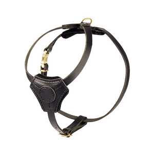 Meilleur harnais pour chien de luxe fait à la main en cuir chaud rembourré et réglable avec décoration de rivet Fabrication en gros - Product Image 3