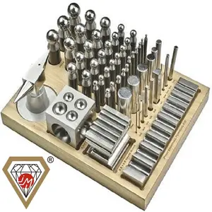 56 pièces Doming Block Dapping Punch Swage Set pour outil de bijoux