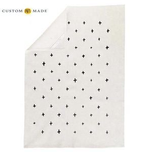 Torchon 100% coton bio pour les mains serviette de cuisine torchon de cuisine en gros 45x45 cm serviette en coton lin tissu - Product Image 3