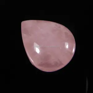 Rose quartz 20x16mm pear cabochon 20.60 cts gemstone laser cutting machine