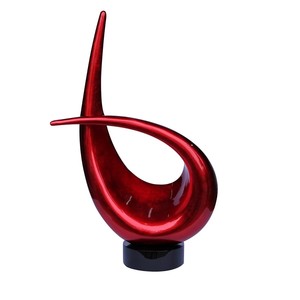 Lacquer Sculpture Quality Eco-friendly Handcrafted Vietnam in Red & Gold Silver Leaf Home Decoration Nautical Viet Nam - Product Image 1