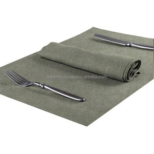 แผ่นรองจานผ้าฝ้ายลินินและแผ่นรองจานสไตล์คลาสสิกหรูหรา - Product Image 2