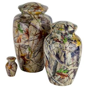 Urnas funerarias de Metal de camuflaje rosa para adultos, urnas de cremación de cenizas, de Metal, latón/aluminio, estilo americano/europeo - Product Image 6