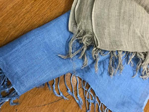 Estolas de bufanda de mujer de lino 100% para invierno y verano - Product Image 2