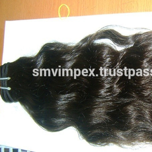 Extensión de cabello crudo de trama doble de máquina India sin procesar 100% de envío ondulado corporal de la India y Waft de cabello de la mejor calidad - Product Image 3