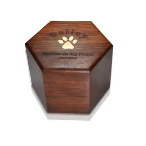 高品质畅销手工制作的木制宠物骨灰盒从越南