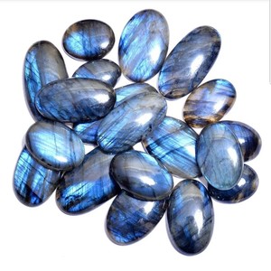 Wow, magnifique cabochon de labradorite bleue naturelle, pierre précieuse en vrac - Product Image 3