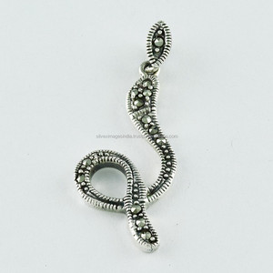 Bijoux suspendus en argent Sterling 925, pierre marnite Design serpent, nouvelle collection - Product Image 1