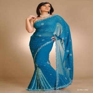 Donne Abiti Da Sposa Da Cerimonia Nuziale Del Progettista Bollywood Saree per ragazza Indiana - Product Image 3