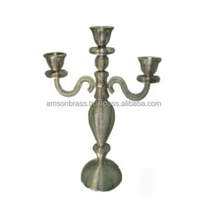 Bougeoir en métal en fil de fer Décor de mariage Bougeoir en fil de métal Bougeoir en métal de haute qualité pour dessus de table - Product Image 1