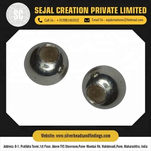 Best Quality 925 Sterling Silver 4mm round Beads Wholesale Price <b>Spacers</b> for Jewelry Findings - Product Image 3