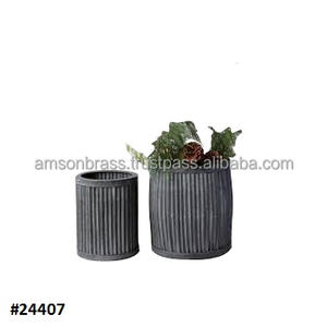 Fer Métal Galvanisé Finitions Jardinière En Relief Jardinière Urne De Jardin Pots De Fleurs Naturels Décoratifs et Jardinières - Product Image 2