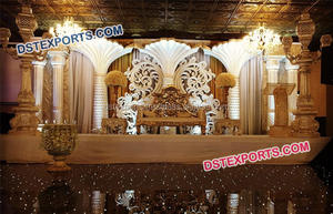 El último juego de escenario de boda de clase alta incluye elegantes decoraciones de pared de flores para escenarios de eventos, decoraciones de escenario de boda - Product Image 4