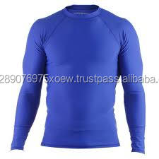 Rash Guard personnalisé de bonne qualité pour hommes-MMA 95% Polyester 5% Spandex, protection contre les éruptions cutanées pour hommes par sublimation de teinture - Product Image 3
