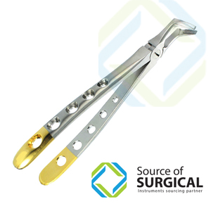 Fórceps de extracción dental de acero de alta calidad Fuente de alimentación manual Pieza de mano - Product Image 6