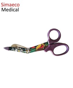 Tijera de utilidad de vendaje/Juego de tijeras EMT Instrumento quirúrgico manual con base de alta calidad de estilo de flores grandes - Product Image 1