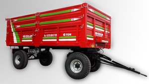 Nouvelle remorque agricole hydraulique à double essieu de haute qualité de 6 tonnes avec une productivité élevée - Product Image 4