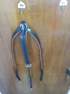 แผ่นหนังแท้ไม่มีลาย Martingale สีดำ/ สีน้ำตาล/สีเงินสีน้ำตาล/สีทอง/สีโรสโกลด์ฮาร์ดแวร์ - Product Image 5