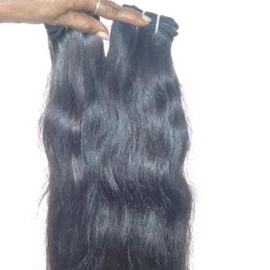 Extensión de cabello crudo indio alaigned de la cutícula DE LA India Good Thick End Raw Human Hair. Waft de cabello humano Remy gratis - Product Image 1