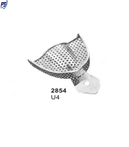 ถาดสแตนเลสสตีลความประทับใจบนรูพรุน U4เครื่องมือทันตกรรมขนาดเล็ก - Product Image 1