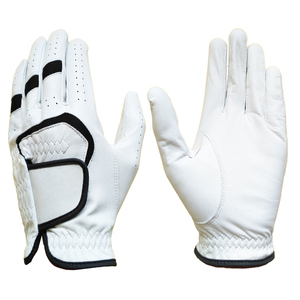 Gant de golf en cuir pleine fleur de haute qualité Blanc BR Corporation GGFL Logo personnalisé en provenance d'Indonésie - Product Image 1