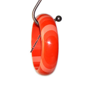 สร้อยข้อมือกำไลข้อมือทำจากเรซินสำหรับทั้งชายและหญิงสีส้มสไตล์วินเทจทำจากทองเหลืองพร้อมด้วยเพชรจำนวนที่ใช้ในศาสนา - Product Image 1