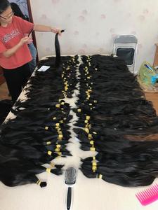 Cheveux humains en gros, cuticules alignées, cheveux vierges, juste coupés d'une tête - Product Image 2