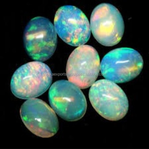 Piedras preciosas sueltas de ópalo etíope natural Corte ovalado semiprecioso de alta calidad para la fabricación de joyas del proveedor Colgante de anillos - Product Image 1
