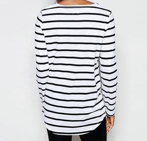 2024 nueva llegada de la mejor marca básica de punto de manga completa camiseta informal de talla grande para hombres al por mayor camisetas en blanco fabricadas - Product Image 1