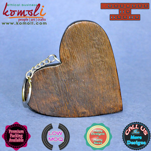 1 pièce d'ornements en forme de cœur en bois poli, pour noël, peinture des ornements vierges - Product Image 3