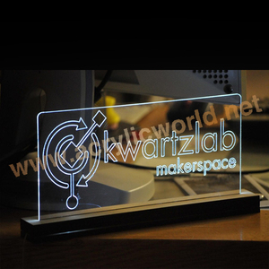 Pantalla led para publicidad al aire libre, exquisita base de señal de acrílico transparente - Product Image 5