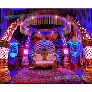 Mandap de Matrimonio con Pilares de Tronco de Elefante de la India del Sur, Fabricante de Mandaps para Bodas en LONDRES - Product Image 1