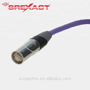 23AWG STP Cat6a Cable de red Cable de conexión 3M Longitud Púrpura Cable de comunicación de alto rendimiento - Product Image 6