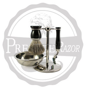 ชุดของขวัญโกนหนวด3-in-1ของผู้ชายสุดหรู2020แปรงผมแบดเจอร์แท้คุณภาพและมีดโกนปลอดภัยชุดโกนหนวดแบบ3in/1 - Product Image 6