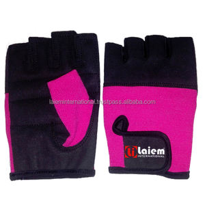 Guantes de fitness unisex ligeros de medio dedo guantes de cuero personalizados para gimnasio ciclismo para competición levantamiento de pesas - Product Image 3