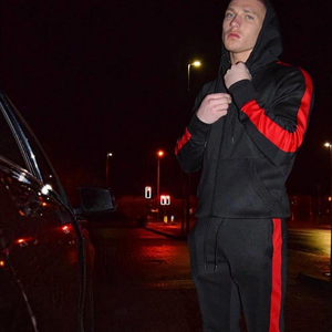 ชุดเสื้อมีฮู้ด2ชิ้นชุดเสื้อกีฬาแบบสวมศีรษะขนาดใหญ่ชุดออกกำลังกายและวิ่งจ๊อกกิ้งดีไซน์ตามสั่ง - Product Image 2