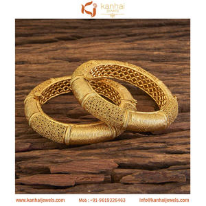 Latest Openable Plain Gold <b>Bangles</b> 17319 Gold - Product Image 1