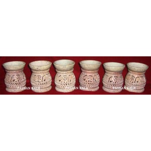 Importer and Exporter Natural Soapstone Carving Aroma <b>Oil</b> Burner for Business Gift and Home Decor Tea Light Aroma <b>Oil</b> Burner - Product Image 1
